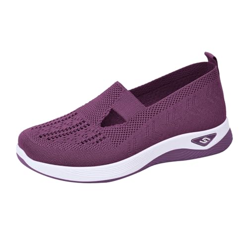 Fitnessschuhe Damen Gym, Hallenschuhe Damen Bequeme Leicht Turnschuhe - Joggingschuhe Gym Sportschuhe Freizeitschuhe Schlupfschuhe Atmungsaktiv Walkingschuhe Outdoor Tennisschuhe PP3 von Mobanna