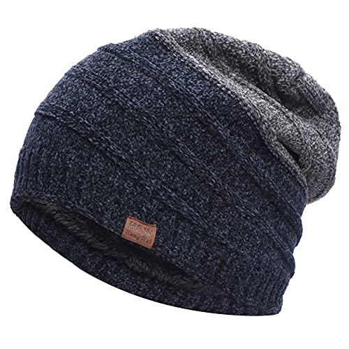 Fleece Mütze Herren, Damenmode Sale Haube Herren Damen Thermo Warm Beanie Kaschmir Merino Mützen Winddicht Erwachsener Herrenmütze Modern Weich Elastisch Aus Atmungsaktivem von Mobanna