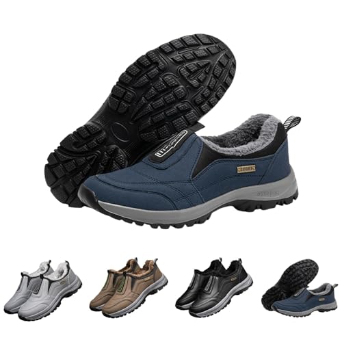 Gefütterte Gesundheitsschuhe Herren Damen Naturstep Orthopädische Winterschuhe - Breeze Schuhe Orthotrekking Wanderschuhe Podowalk Schlupfschuhe Ergonomischer Schuh Zur Schmerzlinderung 41 von Mobanna