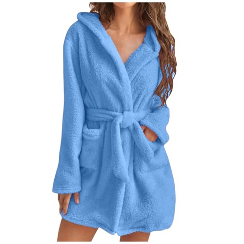 Hausanzug Damen, Schlafanzug Teenager Mädchen Hausanzug Damen Flanell Lang Schlafanzug Thermo Freizeitanzug Warm Jogginganzug Ganzkörperanzug Winter Fleece Pyjama Kuschelig Outfit von Mobanna