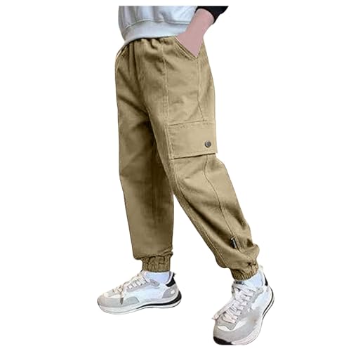 Hosen Jungen 152, Cargohose Jungen 152 Jogginghose Kinder Jungen Baggy Lang Weite Outdoorhose Sporthose Teenager Cargo Outdoor Winter Cargohose Hose Freizeithose Mit Gummizug von Mobanna