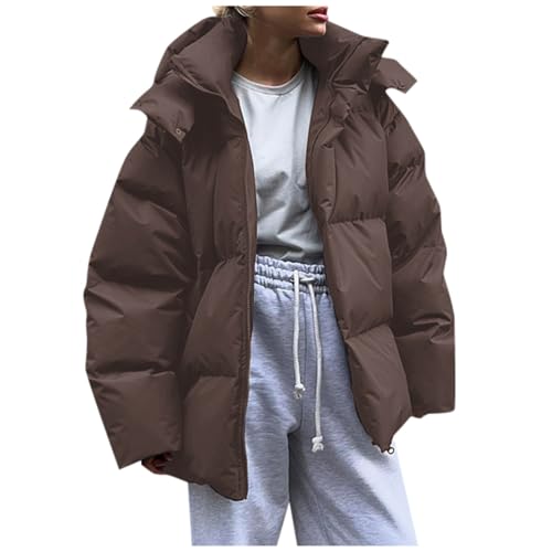 Jacke Damen Winter Lang, Ultraleichte Steppjacke Damen Wintermantel Damen Leicht Puffer Steppmantel Daunen Lang Warme Übergangsmantel Weiche Elegant Outdoor Mantel Leichte Casual Kuschelig von Mobanna