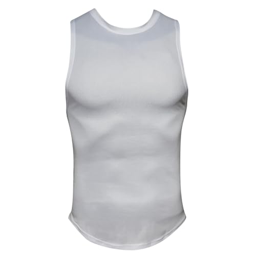 Kompressions-Shirts Für Herren, Unterhemd Herren Lang Kompressionsshirt Herren Bauchweg Ärmellos Tank Top - Fitness Abnehmen Unterziehshirt Muskelshirt Body Shaper Figurformend Taillenformer von Mobanna