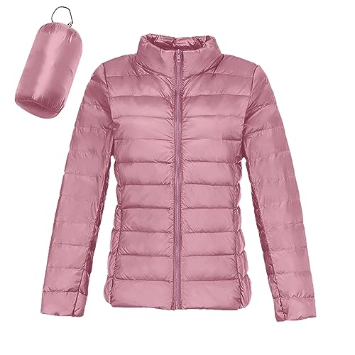 Leichte Daunenjacke Damen, Daunenmantel Damen Warm Steppmantel Damen Lang Puffer Daunenjacke Frauen Steppjacke Leichte Oversize Mantel Winter Down Jacket Daunen Women Warme Pufferjacke von Mobanna