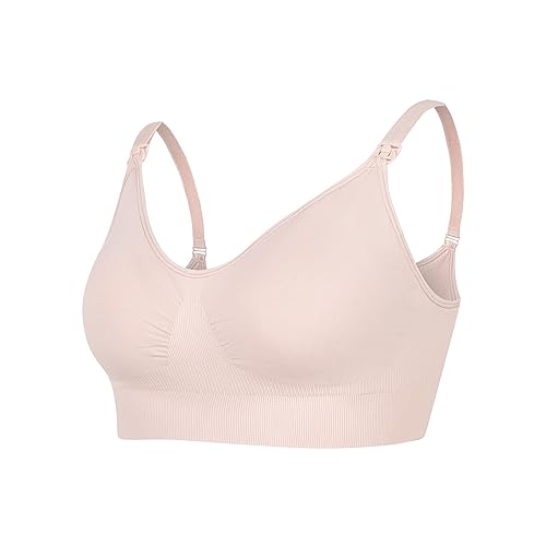 Maternity Bra Damen Push Up Stillbh - Still BHS Gepolstert Still Bustier Schwangerschafts Umstands BH Push Up Still-BHS Mit Zusätzlichen BH-Verlängerungen Zum Schlafen Und Stillen von Mobanna