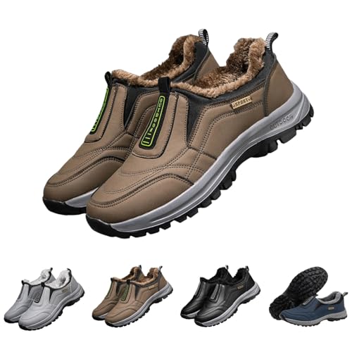 Naturstep Orthopädische Winterschuhe Herren Damen Gefütterte Gesundheitsschuhe - Breeze Schuhe Orthotrekking Wanderschuhe Podowalk Schlupfschuhe Ergonomischer Schuh Zur Schmerzlinderung 40 von Mobanna