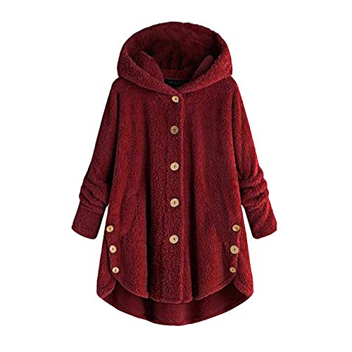 Outdoor Fleecejacke Warm Gefüttert, Retourenkauf Teddyfleece Jacke Damen Winter Gefüttert Winterparka Warm Aesthetic Fleecejacke Teddyjacke Winter-Herbst Kapuzenpullover Mit Kapuze von Mobanna