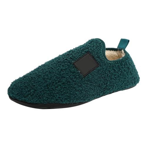 Pantoffeln Damen Plüsch Hausschuhe - Filz Warme Slippers Unisex Cute Filzpantoffeln Erwachsene Winter Warm Memory Foam Hausschlappen Filzhausschuhe Für Mit Rutchfeste Sohle von Mobanna