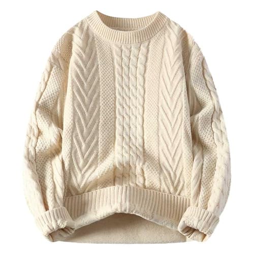 Retourenware, Strick Pulli Für Herren Rundhals Ohne Kapuze Sweatshirt - Herrenpullover Stehkragen Langarm Strickpullover Mit Polokragen Basic Poloshirt Einfarbig Sweater XXL von Mobanna