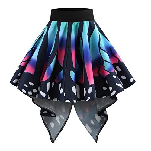 Rock Damen Schmetterling Karneval Kostüm Fasching Damen Schmetterlings Rock Festival Party Schwingen Tanz Faltenrock Rock Damen Schmetterling Karneval Kostüm Fasching Damen Schmetterlings Rock Festival Party Schwingen Tanz Faltenrock von Mobanna