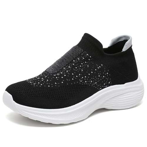 Sommerschuhe Herren Leicht, Sportschuhe Damen Bequeme Mit Heller Sohle Joggingschuhe - Segelschuhe Leicht Breite Füße Schuhe Hallenschuhe Freizeitschuhe Turnschuhe Sneaker Zehenbox Weiss von Mobanna