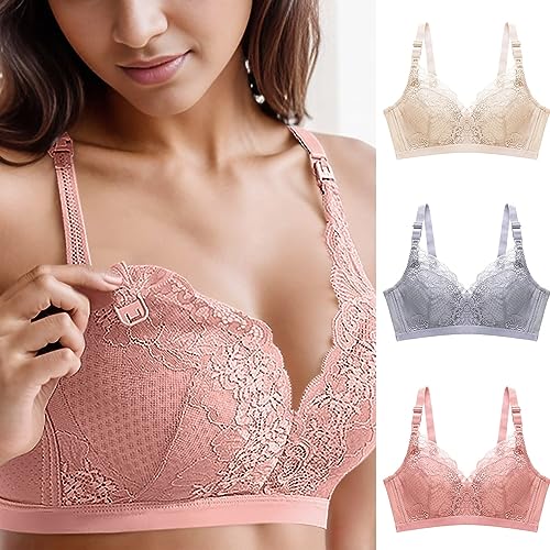 Still BH Gepolstert Damen Gepolstert Still Sport BH - Schwangerschafts BH Grosse Grössen Still BH Gepolstert Ohne Bügel Maternity Bra Push Up Nursing Bra Nahtloser Mutterschaft BH von Mobanna