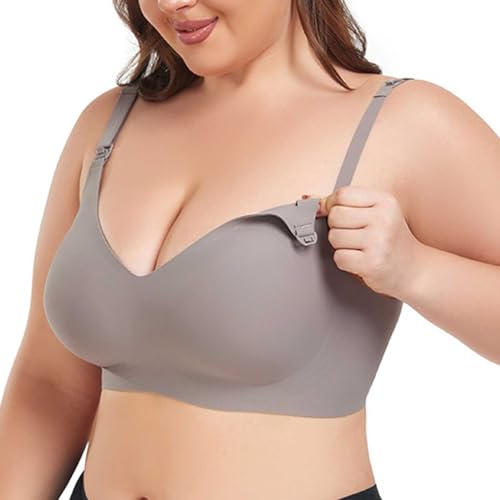 Still BH Gepolstert Damen Push Up Still Bustier - Still BH Gepolstert Schwangerschafts Stillbh Umstands Umstands BH Gepolstert Breastfeeding Bra Nahtloser Komfort-Schwangerschafts von Mobanna