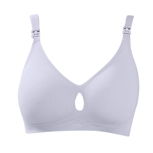 Still Bustier Damen Gepolstert Schwangerschafts BH - Still Bustier Push Up Breastfeeding Bra Grosse Grössen Still Sport BH Maternity Nursing Bra Nahtloser Komfort-Schwangerschafts von Mobanna