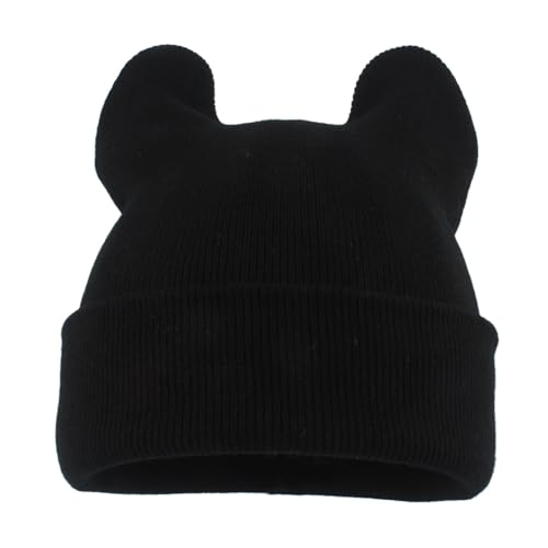 Strickmütze Herren, Wollmütze Damen Haube Herren Damen Warm Winter Wintermütze Männer Kaschmir Strickmützen Wollmütze Herrenmütze Mütze Warme Fleece Laufmütze Beanie Unisex von Mobanna