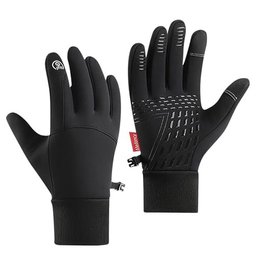 Thermohandschuhe Herren Damen Touchscreen Ski Snow Board Handschuhe - Skifahren Wasserdicht Mit 5-Finger Thermo Wärmehandschuhe Schnee Für Radfahren Fahren Camping Wandern Angeln von Mobanna