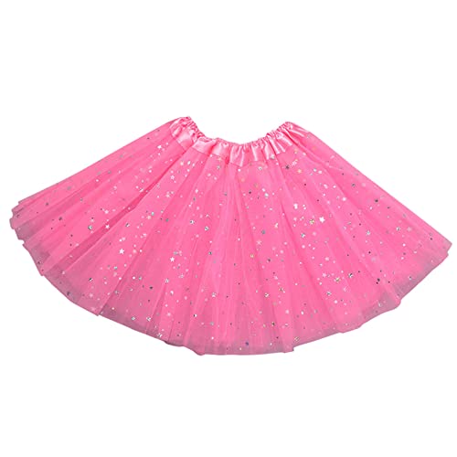 Tütü Männer, Karneval Kostüm Kinder Mädchen Glitzer Petticoat Tüllrock Tütü Rock Unterrock Tutu Bunt Minirock 80er Jahre Retro Ballettrock Tanzkleid Für Halloween Party Rosa von Mobanna