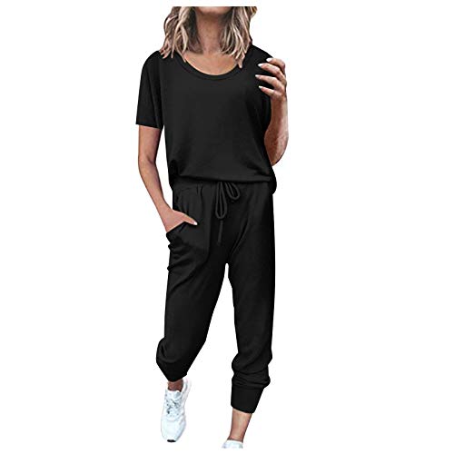 Warmer Schlafanzug Damen, Kuschelanzug Damen Flauschig Schlafanzug Damen Warm Lang Hausanzug Frauen Weich Flanell Overall Kuschelanzug Winter Loungewear Kuschelig Nachtwäsche Homewear Set von Mobanna