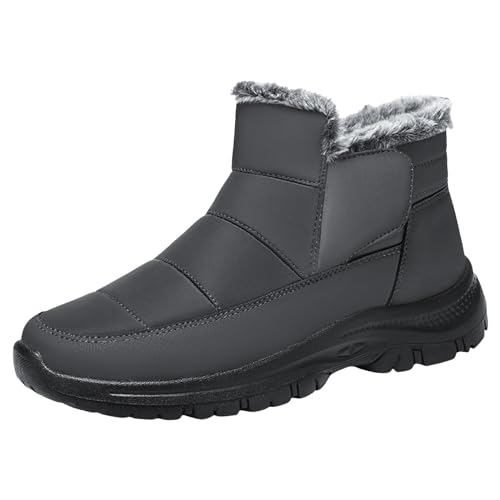 Weihnachten Sale, Black Friday Winterstiefel Damen Herren Thermo Gefüttert Schneeboots Schön Ohne Absatz Schuhe Flach Traillaufschuhe Warm Winterschuhe Schneestiefel von Mobanna