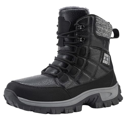 Winter Boots Damen, Retourenkauf Angebote Winterstiefel Damen Gefüttert Thermo Outdoor rutschfeste Wanderschuhe Thermostiefel Damenschuhe Wasserdicht Winterschuhe Schneestiefel von Mobanna