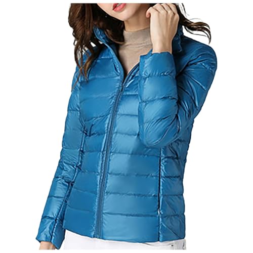 Winter Jacke Damen Große Größen, Longjacke Damen Übergang Winterjacke Damen Elegant Puffer Wintermantel Federleichte Casual Daunenmantel Warme Steppmantel Langarm Mantel Skijacke Outdoorjacke von Mobanna