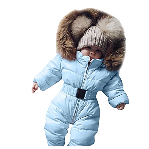 Winter Overall Baby Mädchen 0-24 Monate Schneeanzug - Winterjacke Übergangsjacke Neugeborene Winteroverall Schneeanzüge Spielanzug Schuh Überzieher Baby Einteiler Footed Snowsuit Skianzug von Mobanna