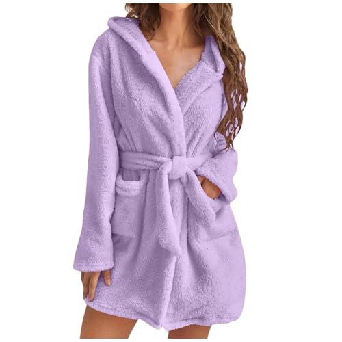 Winter Pyjama Damen, Plüsch Pyjama Damen Hausanzug Damen Kuschelig Warm Schlafanzug Flauschig Ganzkörperanzug Teenager Frauen Overall Pyjama Set Freizeitanzug Pjs Nachtwäsche von Mobanna