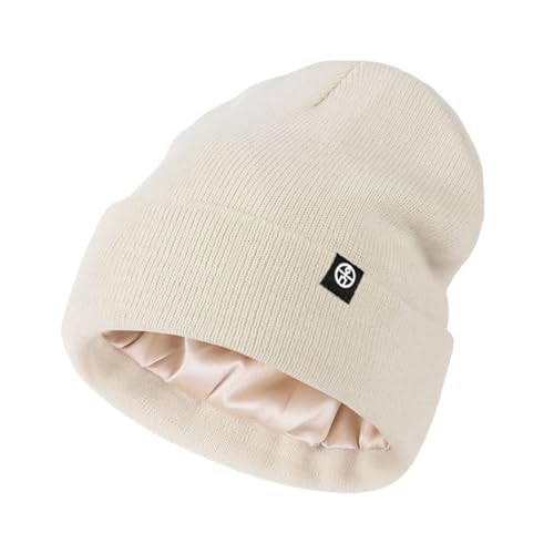 Wintermützen Für Damen, Mütze Herren Dünn Beanie Herren Damen Fleece Thermo Wintermütze Kaschmir Geschenke Winterhaube Knit Arbeitsmütze Müte Strickmütze Cuffed Cap Mit Gefüttert von Mobanna