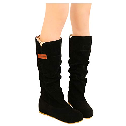 Winterstiefel Damen Gefüttert, Stiefel Für Ankle Boots Schneestiefel Warme Winter Stiefeletten Damenschuhe Arbeitsschuhe Winterboots Flach Wanderschuhe Damen Gefüttert Gummistiefel von Mobanna