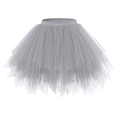 tüllrock grau, Tüllrock Damen 50er Karneval Tütü Rock Kurz Ballet - Pastell Unterrock Crinoline Petticoat Tutu Karneval Kostüm Fasching M-XXL tüllrock grau, Tüllrock Damen 50er Karneval Tütü Rock Kurz Ballet - Pastell Unterrock Crinoline Petticoat Tutu Karneval Kostüm Fasching M-XXL von Mobanna