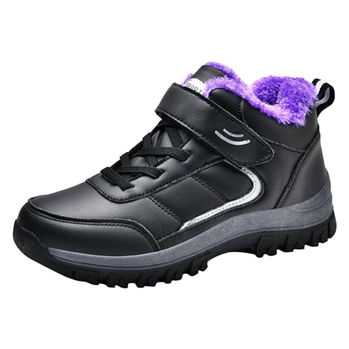 wasserdichte Winterschuhe Damen, Barfussschuhe Herren Winter Winterschuhe Damen Herren Gefüttert Thermo Halbschuhe Ohne Absatz Bequeme Wanderschuhe Winterstiefel Outdoor Winterboots Schneestiefel von Mobanna