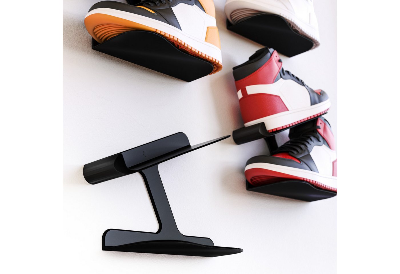 Mobilefox Schuhregal Sneaker Wandhalterung Schuh Regal Wandhalter Schuhablage Display, 2-tlg. Mobilefox Schuhregal Sneaker Wandhalterung Schuh Regal Wandhalter Schuhablage Display, 2-tlg. von Mobilefox