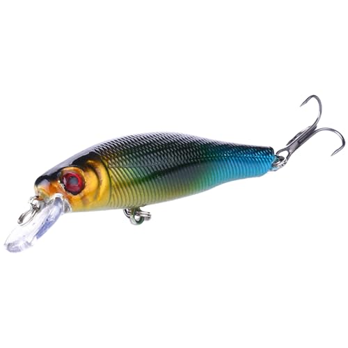 Mocoocouture Jerkbait Forelle Walleye Köder Swimbait Minnow Angelköder Schwimmköder 8 9 G Kunstköder Kurbelköder Angelgerät von Mocoocouture