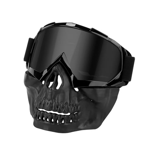 Winddichte Schutzbrille Gesichtsmaske Abnehmbare Gesichtsmaske Für Motorradfahrer Geeignet Für Enthusiasten Schutzbrille von Mocoocouture