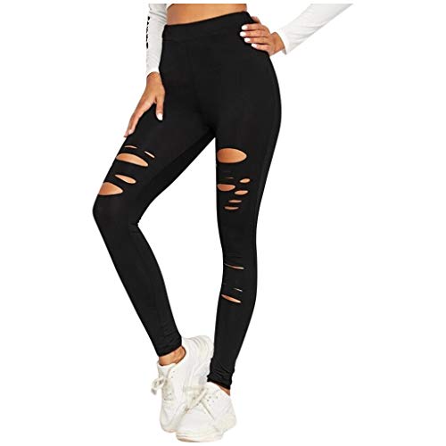 Damen Sommer Reiten Jogginghose Beiläufig Hohe Taille Stretch Hose Leggings Draussen Fitness Loch Einfarbig Lange Yoga-Hose Sporthose Damen Sommer Reiten Jogginghose Beiläufig Hohe Taille Stretch Hose Leggings Draussen Fitness Loch Einfarbig Lange Yoga-Hose Sporthose von Modaworld