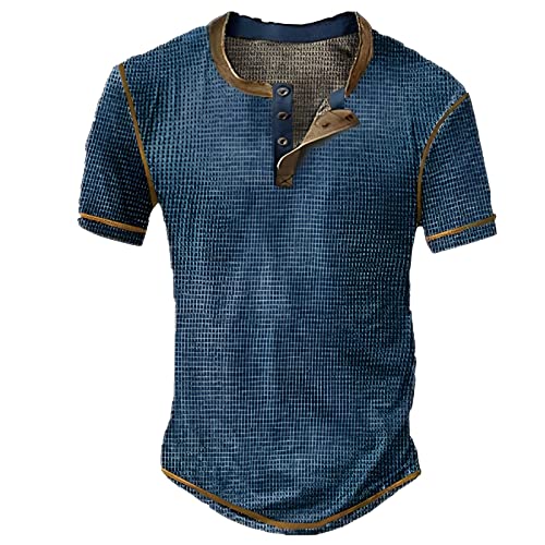 Herren Tshirts Vintage 3D Drucken T-Shirt Henley-Shirt lässige Kurzarm V-Ausschnitt Tshirts Kurze Ärmel,Sommer Blusen Tops zuknöpfen Kurze Shirts Ärmel Mode Bluse Sportshirt Herren Tshirts Vintage 3D Drucken T-Shirt Henley-Shirt lässige Kurzarm V-Ausschnitt Tshirts Kurze Ärmel,Sommer Blusen Tops zuknöpfen Kurze Shirts Ärmel Mode Bluse Sportshirt von Modaworld