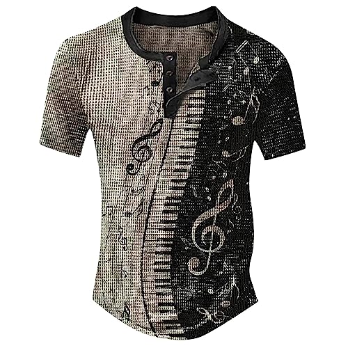 Herren Tshirts Vintage 3D Drucken T-Shirt Henley-Shirt lässige Kurzarm V-Ausschnitt Tshirts Kurze Ärmel,Sommer Blusen Tops zuknöpfen Kurze Shirts Ärmel Mode Bluse Sportshirt Herren Tshirts Vintage 3D Drucken T-Shirt Henley-Shirt lässige Kurzarm V-Ausschnitt Tshirts Kurze Ärmel,Sommer Blusen Tops zuknöpfen Kurze Shirts Ärmel Mode Bluse Sportshirt von Modaworld