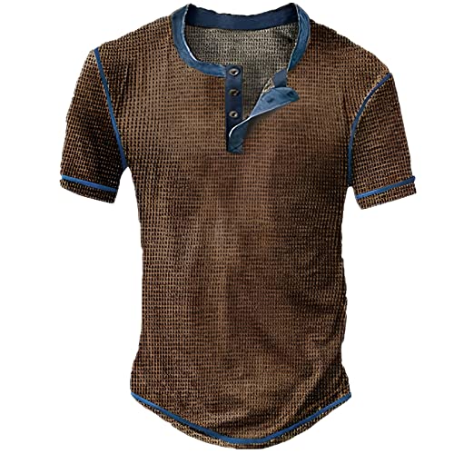 Herren Tshirts Vintage 3D Drucken T-Shirt Henley-Shirt lässige Kurzarm V-Ausschnitt Tshirts Kurze Ärmel,Sommer Blusen Tops zuknöpfen Kurze Shirts Ärmel Mode Bluse Sportshirt Herren Tshirts Vintage 3D Drucken T-Shirt Henley-Shirt lässige Kurzarm V-Ausschnitt Tshirts Kurze Ärmel,Sommer Blusen Tops zuknöpfen Kurze Shirts Ärmel Mode Bluse Sportshirt von Modaworld