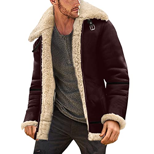 Lederjacken Herren Mantel Echtes Leder Stehkragen Motorrad Militär Fliegerjacke Bomberjacke Gefüttert Blouson Motorradjacke Übergangsjacke Vintage Warm Wasserdicht Jacke Windbreaker Winterjacke Lederjacken Herren Mantel Echtes Leder Stehkragen Motorrad Militär Fliegerjacke Bomberjacke Gefüttert Blouson Motorradjacke Übergangsjacke Vintage Warm Wasserdicht Jacke Windbreaker Winterjacke von Modaworld