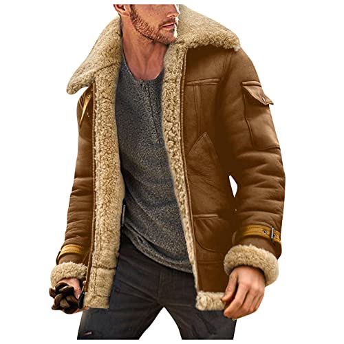 Lederjacken Herren Mantel Echtes Leder Stehkragen Motorrad Militär Fliegerjacke Bomberjacke Gefüttert Blouson Motorradjacke Übergangsjacke Vintage Warm Wasserdicht Jacke Windbreaker Winterjacke Lederjacken Herren Mantel Echtes Leder Stehkragen Motorrad Militär Fliegerjacke Bomberjacke Gefüttert Blouson Motorradjacke Übergangsjacke Vintage Warm Wasserdicht Jacke Windbreaker Winterjacke von Modaworld
