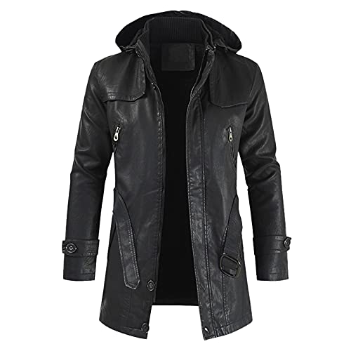 Ledermantel Herren,Winter Parka Mit Fell-Imitat Jacke Mantel Echtleder KöNigs Mantel Mit Kunstpelz Und Fellkragen Fleecejacke Windbreaker Warm Wintermantel Lang Slim Fit Herrenmantel Trenchcoat Ledermantel Herren,Winter Parka Mit Fell-Imitat Jacke Mantel Echtleder KöNigs Mantel Mit Kunstpelz Und Fellkragen Fleecejacke Windbreaker Warm Wintermantel Lang Slim Fit Herrenmantel Trenchcoat von Modaworld