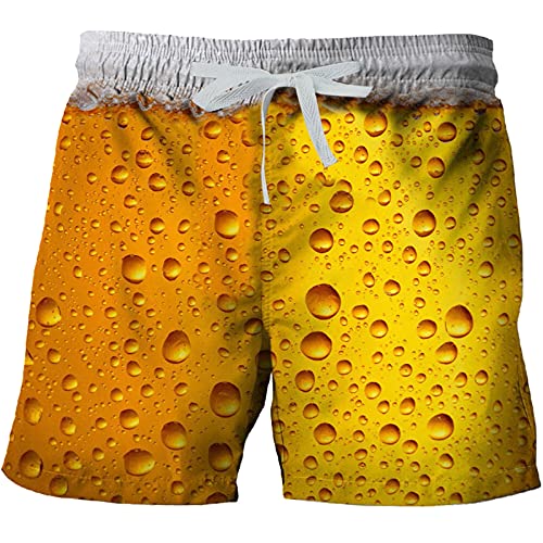 Modaworld Badehose für Herren Lustig Bier 3D Bunt Badeshorts Schnelltrocknend Kurze Hose Badehosen Männer Jungen mit Mesh Futter S-3XL Modaworld Badehose für Herren Lustig Bier 3D Bunt Badeshorts Schnelltrocknend Kurze Hose Badehosen Männer Jungen mit Mesh Futter S-3XL von Modaworld