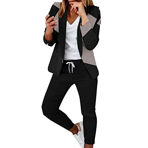 Modaworld Damen Hosenanzug Elegant Business Anzug Set Hosenanzug Blazer Hose 2-teilig Anzug Karo Kariert Zweiteiler Slimfit Festlich Sportlich Hosenanzug Streetwear Modaworld Damen Hosenanzug Elegant Business Anzug Set Hosenanzug Blazer Hose 2-teilig Anzug Karo Kariert Zweiteiler Slimfit Festlich Sportlich Hosenanzug Streetwear von Modaworld