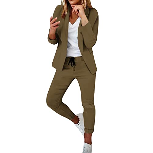 Modaworld Damen Hosenanzug Elegant Business Anzug Set Hosenanzug Blazer Hose 2-teilig Anzug Karo Kariert Zweiteiler Slimfit Festlich Sportlich Hosenanzug Streetwear Modaworld Damen Hosenanzug Elegant Business Anzug Set Hosenanzug Blazer Hose 2-teilig Anzug Karo Kariert Zweiteiler Slimfit Festlich Sportlich Hosenanzug Streetwear von Modaworld