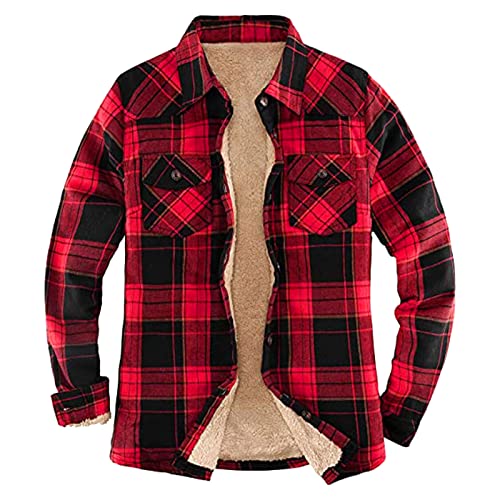Modaworld Holzfällerhemd Herren Kariert Flanellhemd Gefüttert Thermohemd Langarm Baumwolle Winter Hemdjacke Karo Flanell Holzfäller Jacke Modaworld Holzfällerhemd Herren Kariert Flanellhemd Gefüttert Thermohemd Langarm Baumwolle Winter Hemdjacke Karo Flanell Holzfäller Jacke von Modaworld