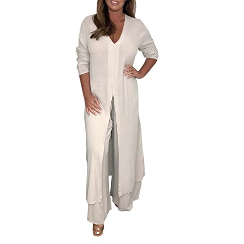 Modaworld Hosenanzug Damen Hochzeit Festlich Elegant 2 Teilig Loungewear Einfarbig Sommer Outfits Streetwear Freizeitanzug Anzug Hausanzug Zweiteiler Tracksuit Set Modaworld Hosenanzug Damen Hochzeit Festlich Elegant 2 Teilig Loungewear Einfarbig Sommer Outfits Streetwear Freizeitanzug Anzug Hausanzug Zweiteiler Tracksuit Set von Modaworld