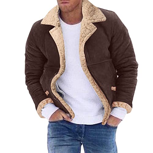 Modaworld Wildlederjacke Herren Winter Winterjacke Herren Mit Fell Hochwertiges Stehkragen Lederjacke Bomberjacke Winter Lammfell Mantel Trucker Jeansjacke Feldjacke MilitäRmantel ÜBerzieher Modaworld Wildlederjacke Herren Winter Winterjacke Herren Mit Fell Hochwertiges Stehkragen Lederjacke Bomberjacke Winter Lammfell Mantel Trucker Jeansjacke Feldjacke MilitäRmantel ÜBerzieher von Modaworld