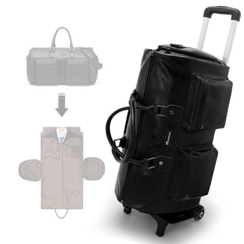 MODOKER wandelbare Kleidersäcke für Damen, wasserdicht, Handgepäcktasche – 2-in-1 Hängetasche, Koffer, Anzug, Reisegepäcktasche, schwarz 2, Kleidersack mit Rollen MODOKER wandelbare Kleidersäcke für Damen, wasserdicht, Handgepäcktasche – 2-in-1 Hängetasche, Koffer, Anzug, Reisegepäcktasche, schwarz 2, Kleidersack mit Rollen von Modoker