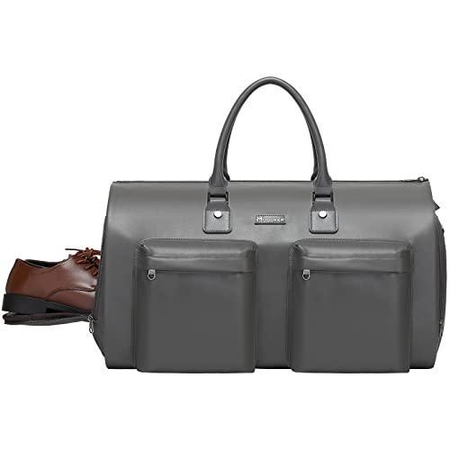 Modoker Convertible Leder Kleidersack, Handgepäck Kleidersäcke für Reisen, Kleidungsstück Duffel Bag, A-Grau, Modoker Kleidersack & Krawattenetui für Reisen Modoker Convertible Leder Kleidersack, Handgepäck Kleidersäcke für Reisen, Kleidungsstück Duffel Bag, A-Grau, Modoker Kleidersack & Krawattenetui für Reisen von Modoker