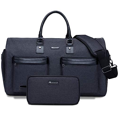 Modoker Wandelbarer Kleidersack mit Kulturbeutel, Handgepäck-Kleidersack für Männer und Frauen, Reisen, multifunktionaler Kleidersack 2 in 1 Hängekoffer, Schwarz Modoker Wandelbarer Kleidersack mit Kulturbeutel, Handgepäck-Kleidersack für Männer und Frauen, Reisen, multifunktionaler Kleidersack 2 in 1 Hängekoffer, Schwarz von Modoker